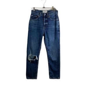 Everlane Women’s The Cheeky’ Crop Distressed Jeans